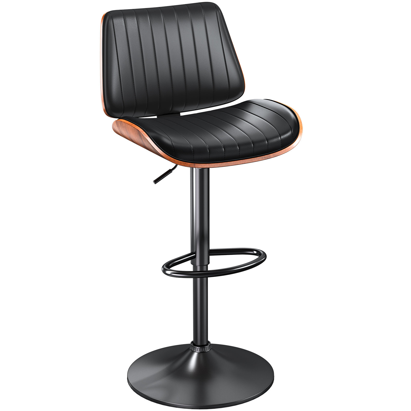 Hokku Designs Xzayden Swivel Upholstered Adjustable Height
